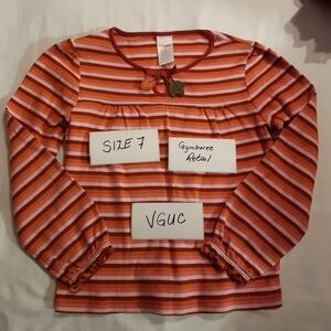 Gymboree girls Harvest Leaves shirt size 7